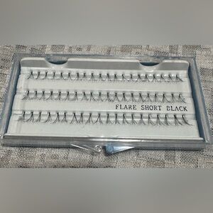Flare Short Black False Eyelashes